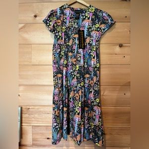 Nooworks mushrooms Frida dress NWT